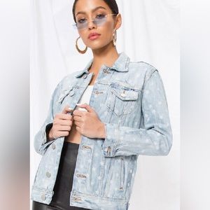 Superdown Kirsten Star Denim Jacket
